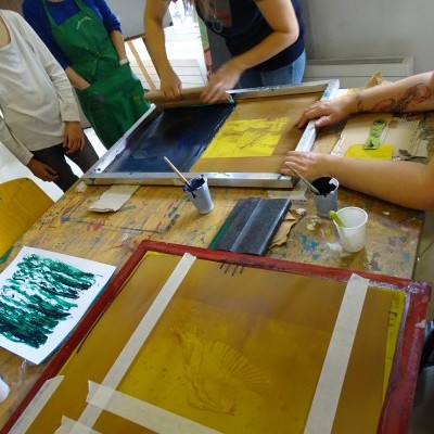 La Graineterie : Atelier de sérigraphie avec l'artiste Eva Nielsen