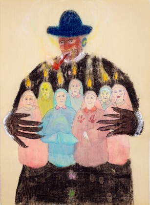 Yoann Estevenin, Le père, 2019, 60 x  47 cm